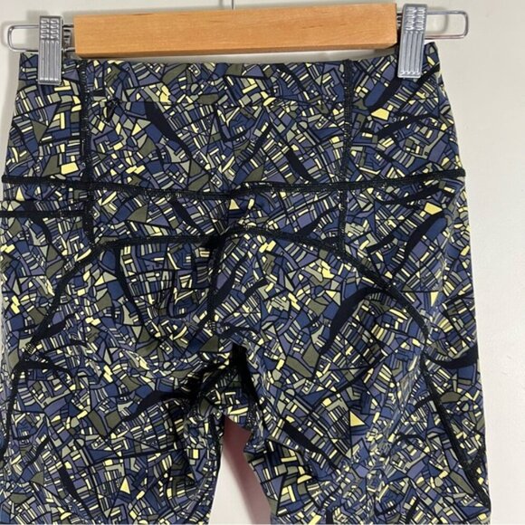 SWEATY BETTY Leggings/Pants size XS Power Full Length Map Print Women’s Workout - Picture 4 of 12
